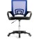 Computer chair Turin plastic/fabric, black/blue mesh 60x55x82 cm