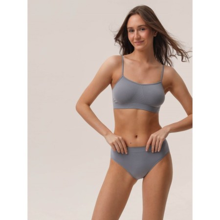 Female top on thin straps Mirey Top Spalla Stretta, size 48-50, color gray color-4