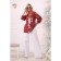 Female blouse, size 42, red color
