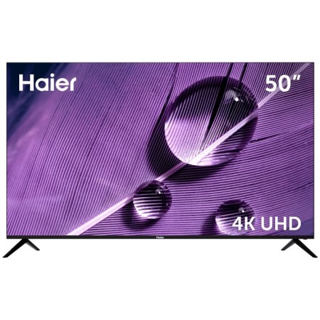 TV Haier Smart TV S1, 50 ", 3840x2160, DVB-T/T2/C/S2, HDMI 3, USB 2, Smart TV, black