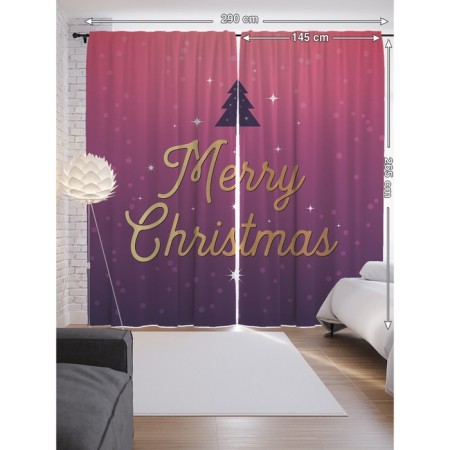 Photostes "Violet New Year", Saten, size 145x265 cm, 2 pcs