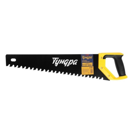 Hacksaw on aerated concrete tundra, carbide attacks, protective coating, 500 mm-1