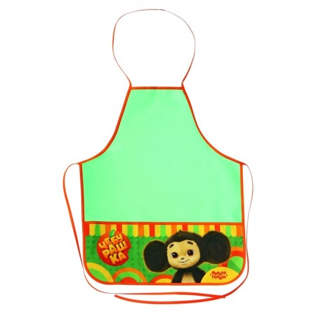 Apron for labor + sleevens, 535 x 445/230 x 145 mm, multi-bullets "Cheburashka" Green ChBT_53180
