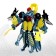 Dinobot robot, transforms, blue color