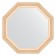 Mirror in the baguette frame, old gypsum 82 mm, 75.2x75.2 cm