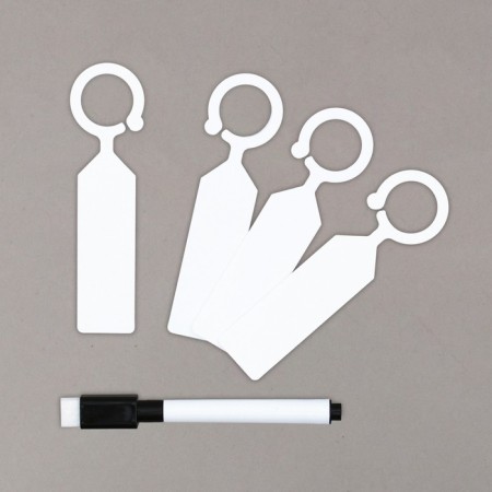 Garden tags for marking, 10.5 cm, set 20 pcs., Marker, plastic, white, Greengo-7