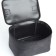 Cosmetic bag with lightning, black color