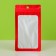 SIP-LOK package with a window, with Euroslot, red, 15.5 x 8.5 cm