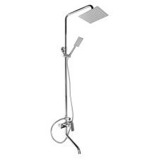 The shower system Zein Z3866, mixer, spout, tropical and hand watering can, brass, chrome
