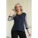 Female pulver, size 46, dark blue color
