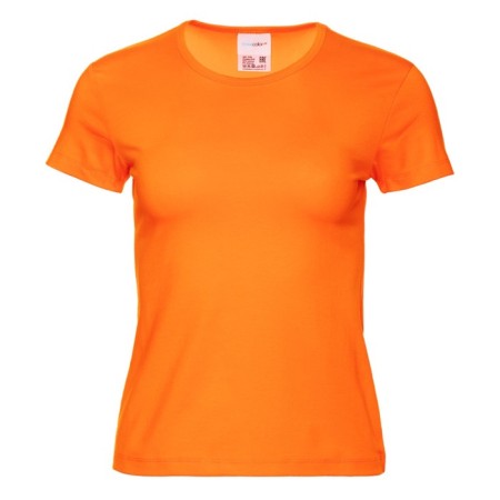 Female T -shirt, size 48, orange color