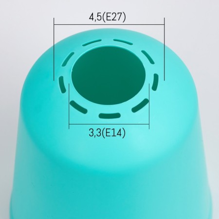 Universal "Cylinder" E14/E27 azure 11x11x12cm-1