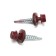 Roofing screws 4.8x30 mm, RAL3005 BORND color, 200 pcs.