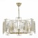 Suspended EVOLUCE lamp. Sle103403-07. Giano. 7x40 watts, E14, 65x65x28 cm, Shampan