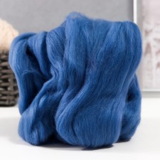 Fasting wool 100% half -toned wool 50 g (022, jeans) mix