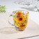 Sunflower mug, glass, 350 ml