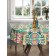The tablecloth “Ethnic pattern with flowers”, round, Saten, d = 150 cm