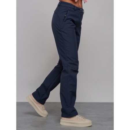 Sports female trousers, size 50, blue color-8