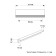 The handle of the bracket tundra RS127, m/o 96 mm, matte chromium color