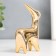 Souvenir ceramics "deer" gold 8x2.8x10.5 cm