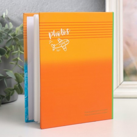 Photo album in 100 photos 10x15 cm, plastic. Pure Ultramarine sheets pineapple-1