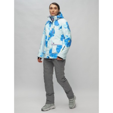 Ski suit female, size 44, blue color-1