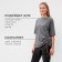 Women's T-shirt with Kulika Minaku Regular Fit: Gray, rr 52