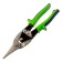 Scissors for Metal Sibrtech 78336, straight cut, steel C55, 2K handle, up to 0.8 mm, 250 mm