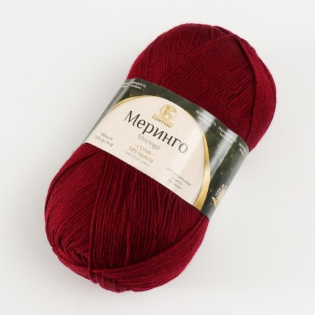 Grover "Meringo" 50% merino wool, 50% acrylic 380m/100g (cherry - 091)-1