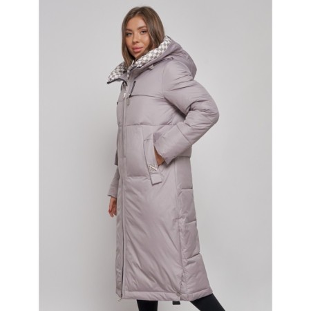 Coat insulated winter female, size 46, color gray-15