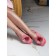 Women's slippers, size 39-40, pink color