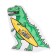 Beach towel "Dino", 148 × 150 cm, 100 % p/e