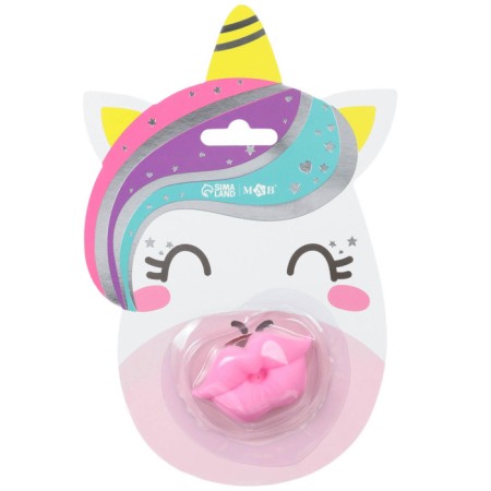 Silicone orthodontic "unicorn" dummy, from 0 months, with a cap-7