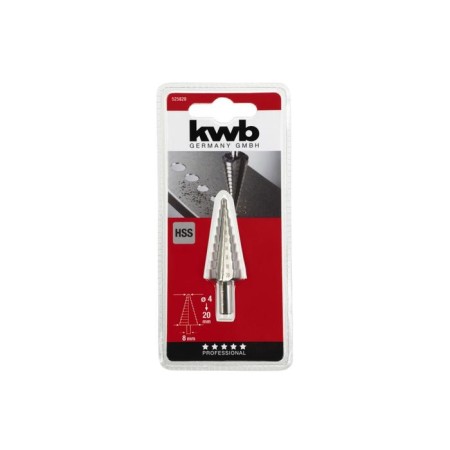 Drill stepped on metal kwb HSS, D = 4-20 mm, shank d = 8 mm