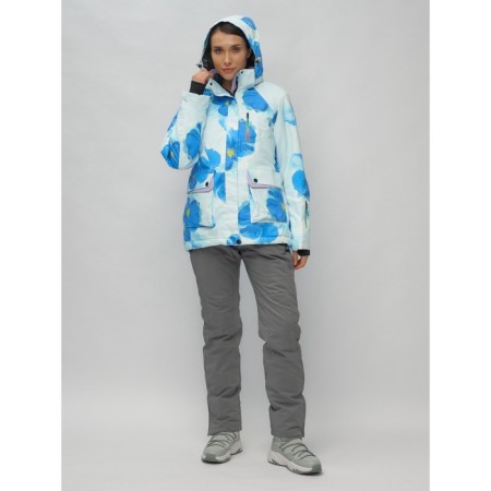 Ski suit female, size 44, blue color-25