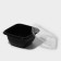 Disposable plastic lid, UPK-1212, 12.6 × 12.6 × 0.5 cm, transparent, 50 pcs/un