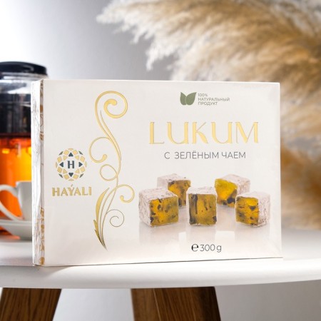 Rakhat Lukum "Hayali" with green tea, 300 g