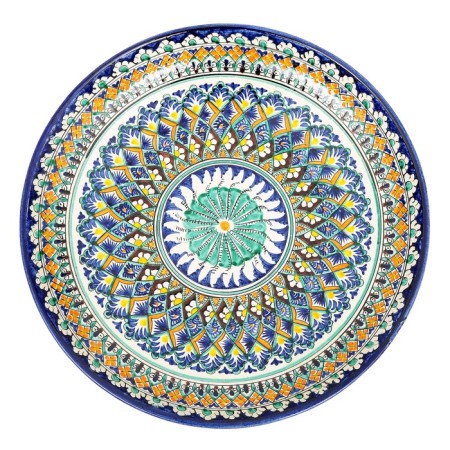 Largan Rishtan ceramics "Patterns", 32 cm, blue-1
