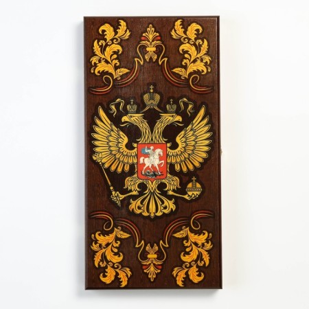 NARDS "Sovereign", wooden board 50 x 50 cm, with a field for playing checkers