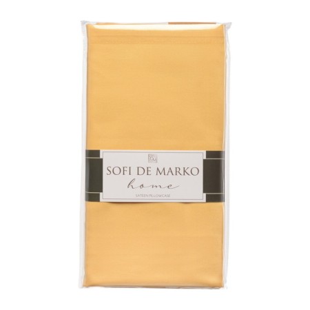 Pillowcase Sofi de Marko “Marmis”, size 70x70 cm, yellow color-1