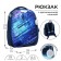 School frame backpack, 37 x 28 x 19 cm, calligrata to "cool cosmos", blue