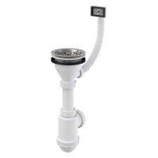 Siphon for washing Alcadrain A447-DN50/40, D = 115 mm, with a stainless grill