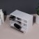 Organizer for storage, three -level, 6 sections, 18.2 × 11.9 × 9.8 cm, white/transparent color