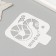 Plastic stencil "Year of the snake 2025", size 9x9 cm