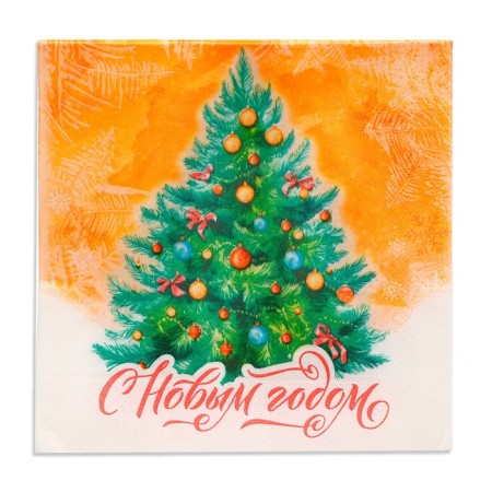 New Year's napkins my paper choice “New Year tree” 3 layers, 33x33 cm, 20 pcs-1