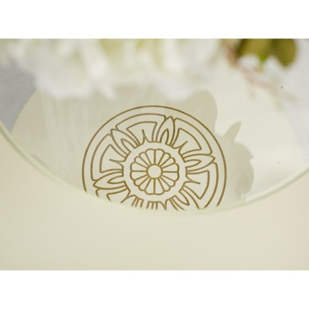 Grazia coffee table (c), 580x580x490, ivory/gold-6