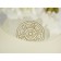 Grazia coffee table (c), 580x580x490, ivory/gold