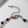 Crystal pendant with Mallorca, wicker heart, black and white color in gold