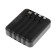 External battery 484, 10000 mAh, Type-C/Lightning/MicroUSB cables, lantern, black