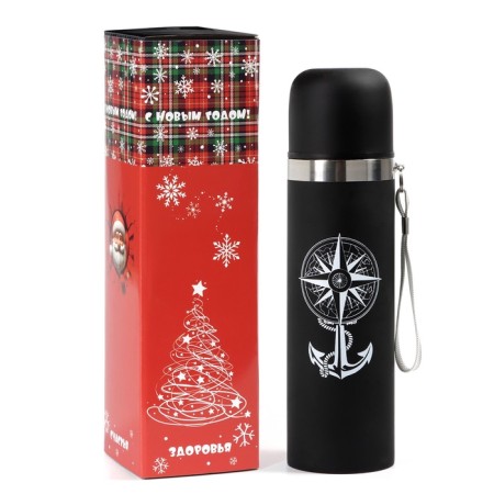 Thermos, 500 ml, the sleeve "Master K.", with a circle, retains heat 10 hours, 6.5 x 24 cm-13